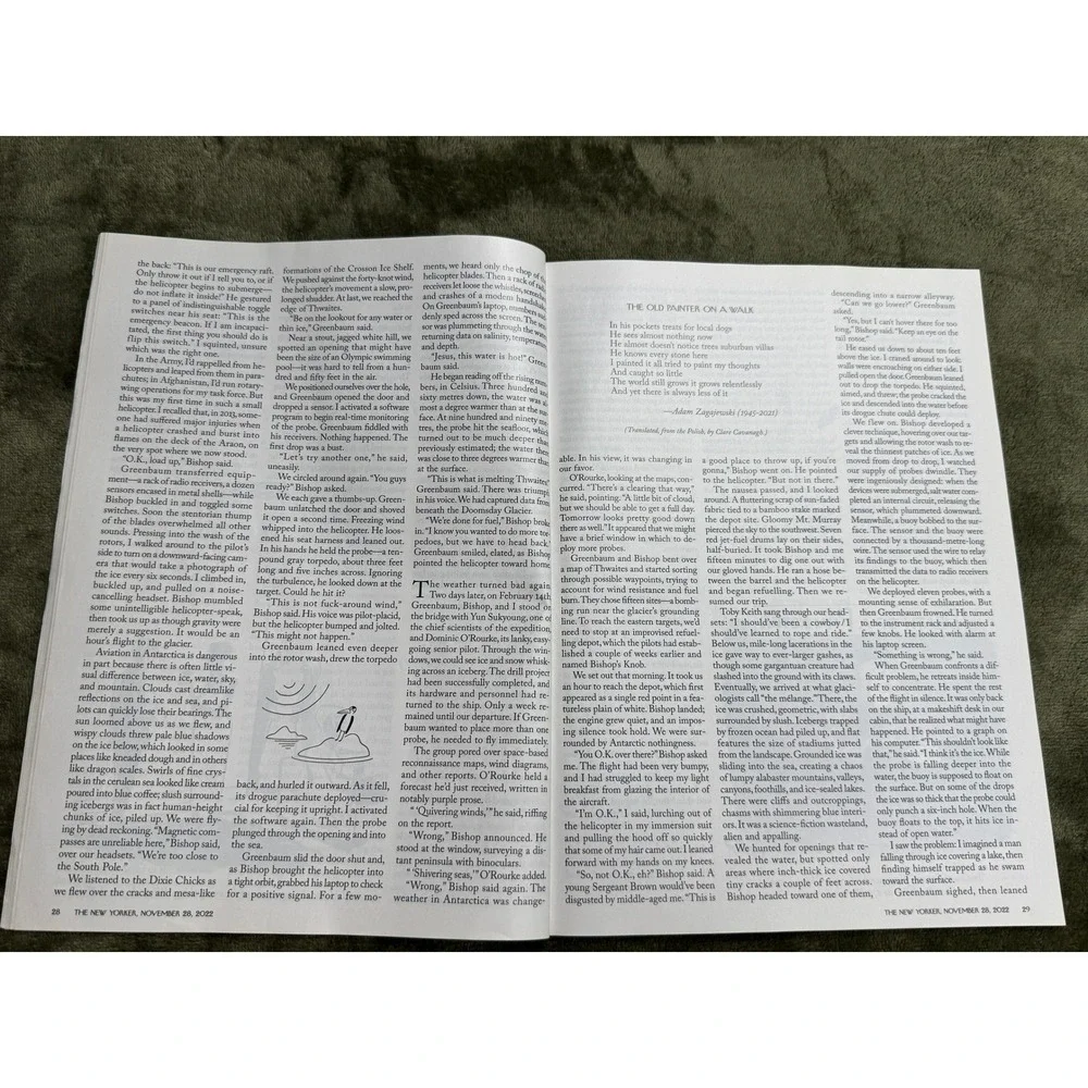 The New Yorker Magazine Nov 28 2022 Birgit Schossow Great Wave Beyonce Tiffany‎